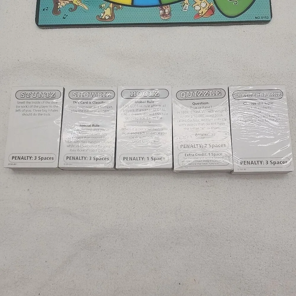 Game Quelf The Unpredictable Party Board Spin Master 2008 Obey The Card New
